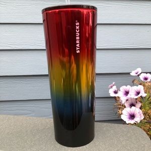 NEW STARBUCKS Stainless Steel Rainbow Cold Cup